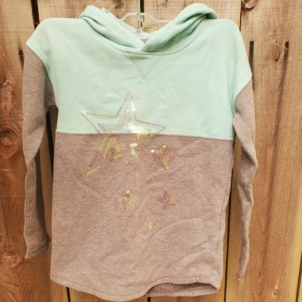 Sequin girls' hoodie 7/8
